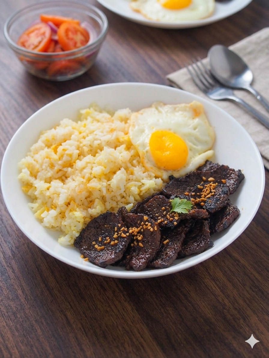 Tapsilog plate