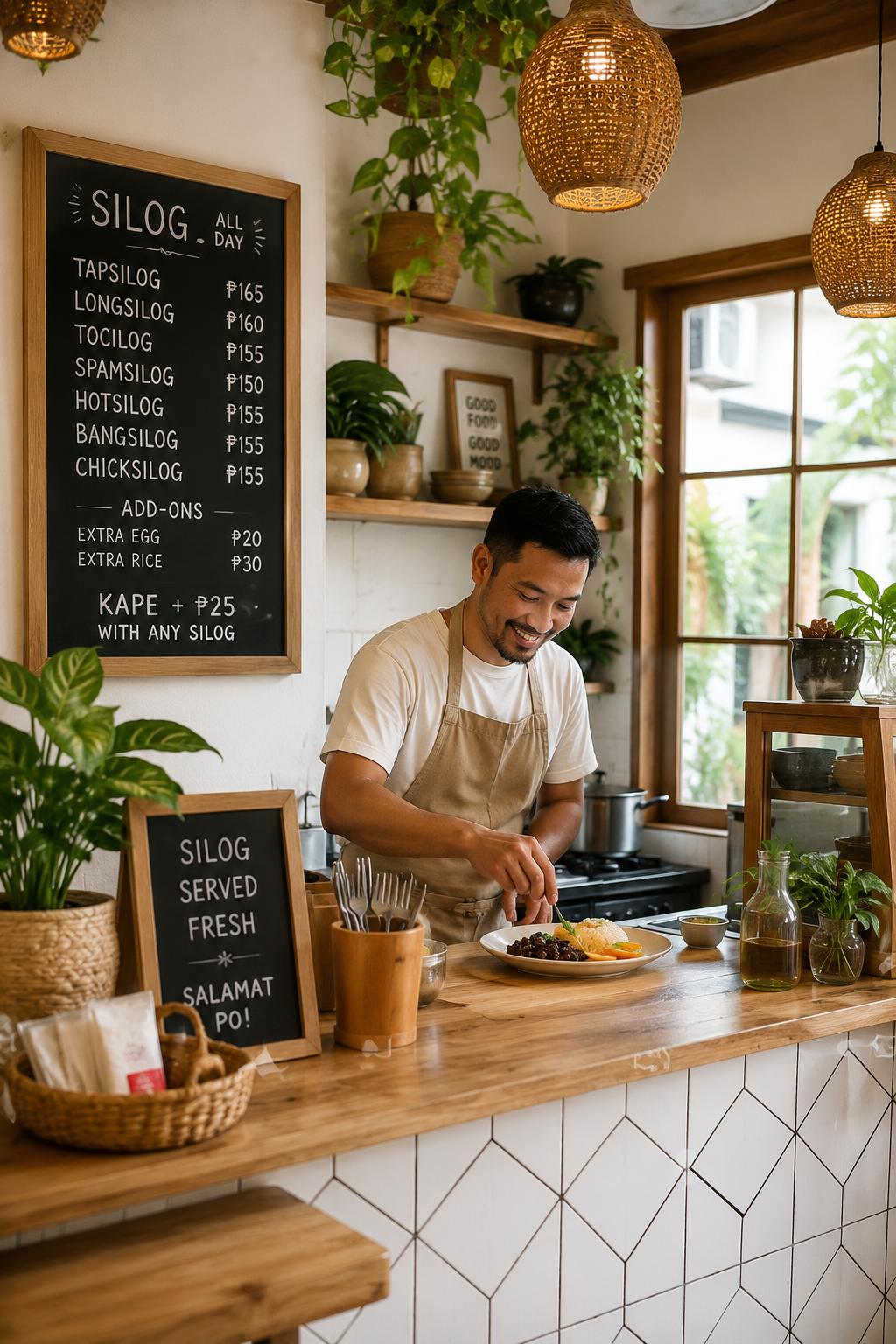 Inside the silog shop
